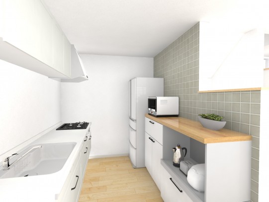 室内パース＿キッチン