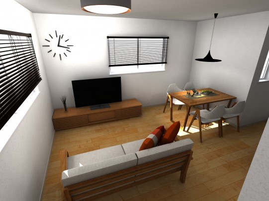 室内パース＿リビング