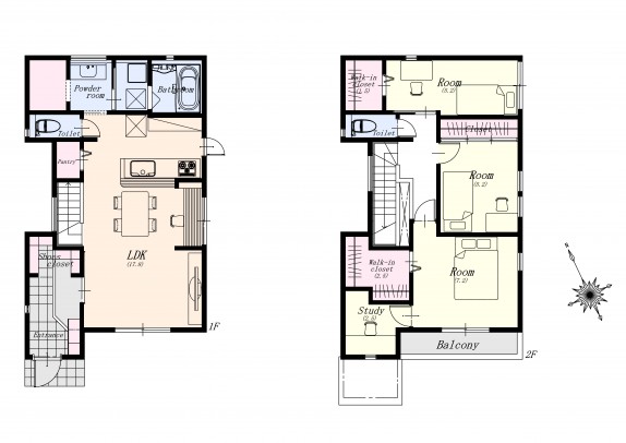 1号地 間取り_01